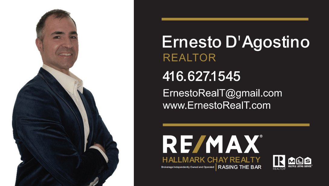 Ernesto D'Agostino REALTOR® - RE/MAX Hallmark Chay Realty in Toronto & GTA